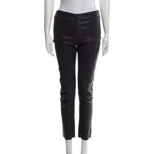 Zac Posen black leather pants